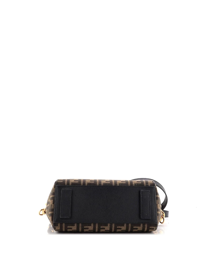 Pre-Owned Versace Medium x Fendi Fendace La Medusa Top Handle Bag Zucca Canvas and Leather
