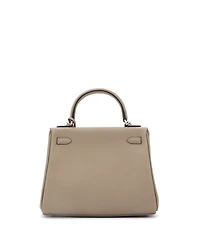 Pre-Owned Hermes Kelly 25 Handbag Verso Swift with Palladium Hardware