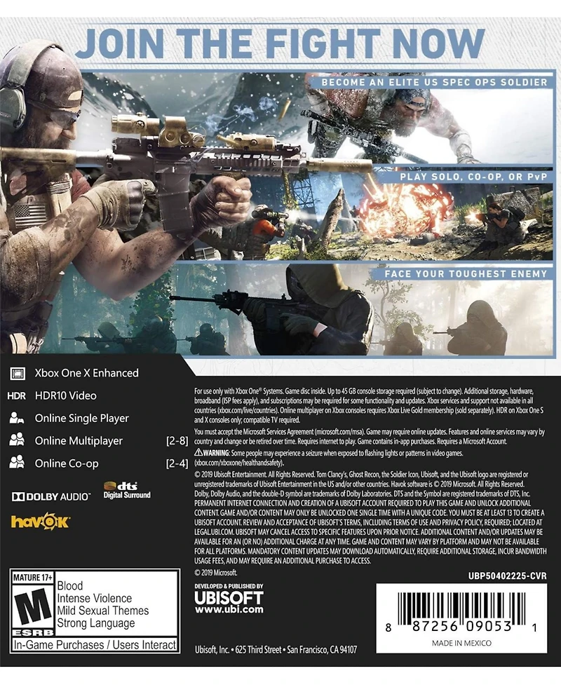 Ubisoft Tom Clancy's Ghost Recon Breakpoint Steelbook Gold Edition for Xbox One