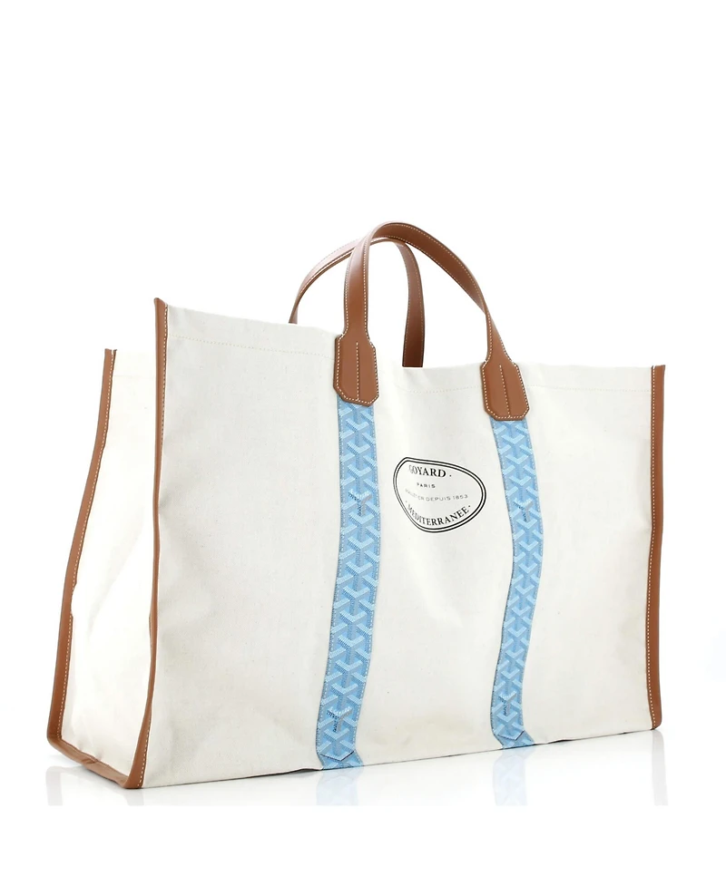 Pre-Owned Goyard Mediterranee Saint-Tropez Reversible Tote Coated Canvas