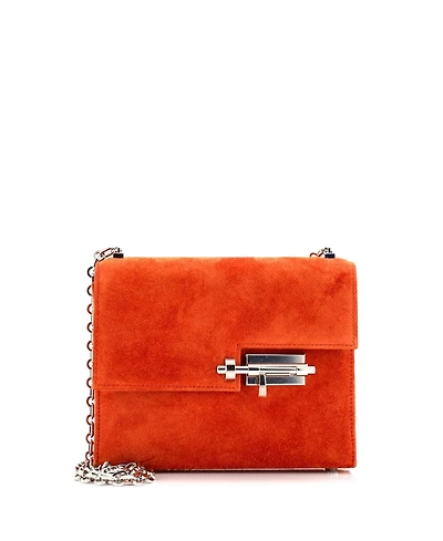 Pre-Owned Hermes Mini Verrou Chaine Bag Doblis Suede