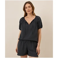 Pact Organic Cotton Coastal Double Gauze Boho Popover