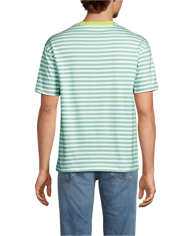 Lands' End Men's Short Sleeve Super-t Crew Relaxed Fit Tee