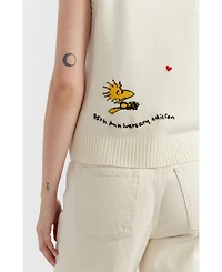 Chinti & Parker Women's Wool Cashmere Snoopy Anniversary Tank