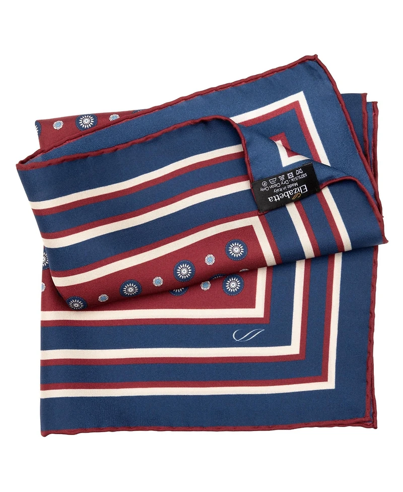 Elizabetta Men's Pantera - Silk Pocket Square for Men