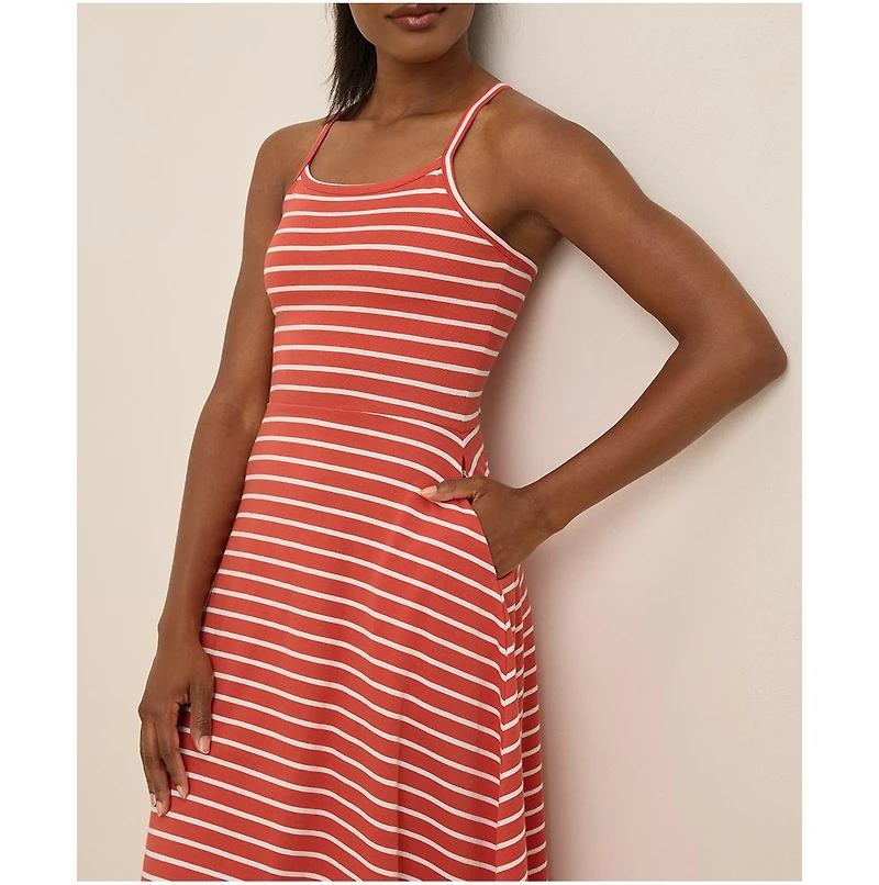 Pact Women's Organic Cotton Fit & Flare Midi Dress - Shorty