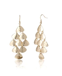 BCBGeneration Layered Triangle Drop Earrings