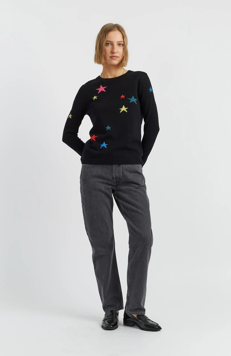 Chinti & Parker Women's Wool Cashmere Star Sweater