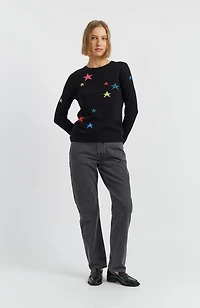 Chinti & Parker Women's Wool Cashmere Star Sweater