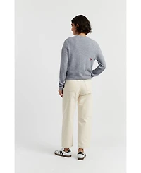 Chinti & Parker Women's Wool Cashmere Snoopy Peek Cardigan