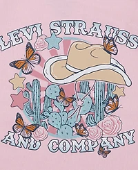 Levi's Toddler Girls 2-Piece Western Top and Star Jeans Set