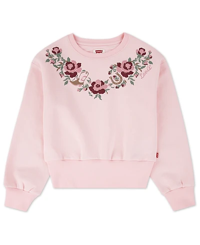 Levi's Big Girls Meet and Greet Western Crewneck Sweatshirt
