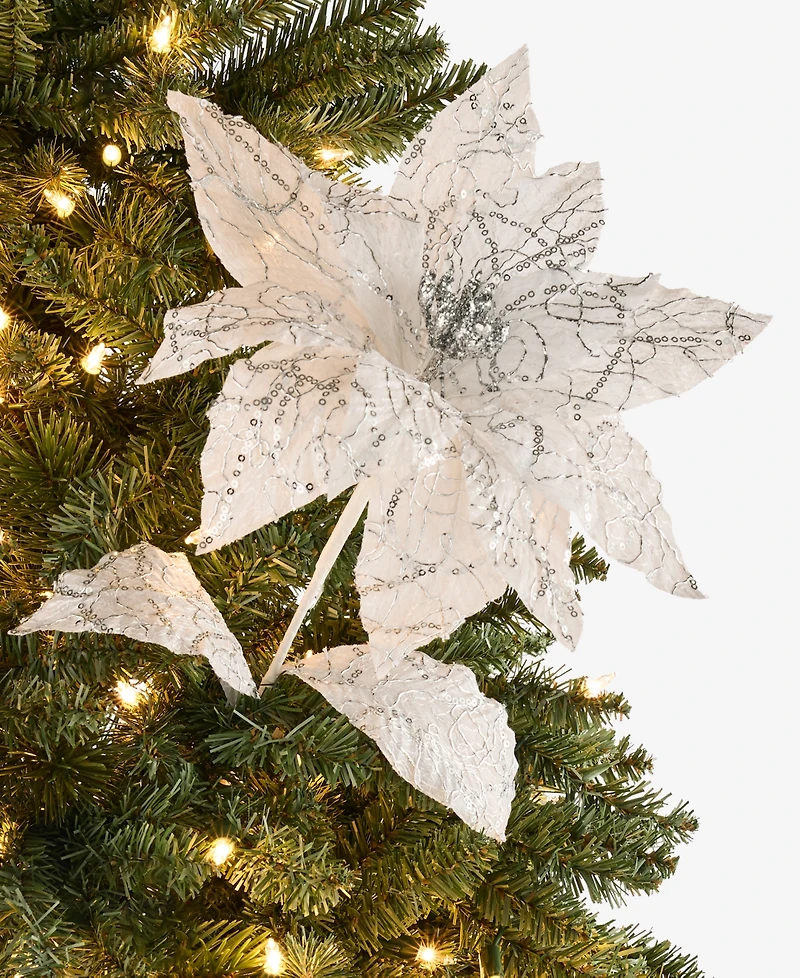 Holiday Lane Jeweled Classics Flower Pick Ornament, Macy's Exclusive