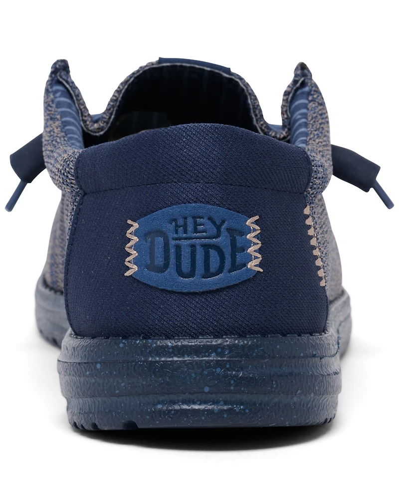 Hey Dude Men's Wally Stretch Sox Slip-On Casual Moccasin Sneakers from Finish Line