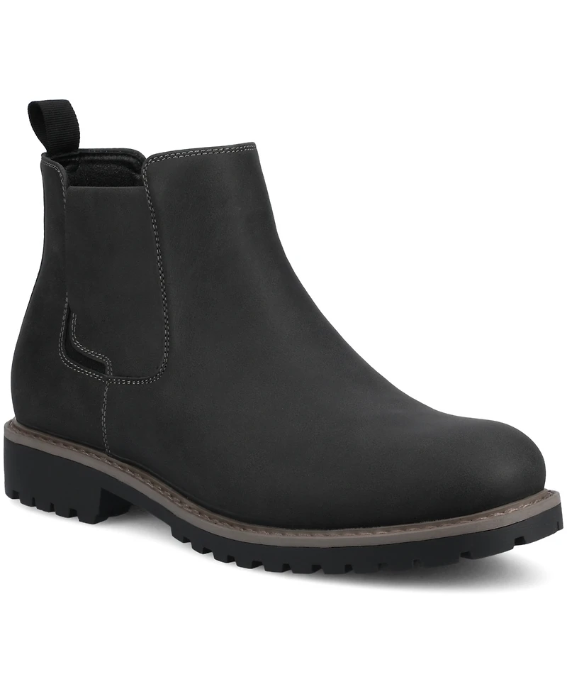 Vance Co. Men's Osmond Comfort Round Toe Chelsea Boots