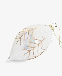 Holiday Lane Iced Delight Glass Frosted Drop Ornament, Macy's Exclusive