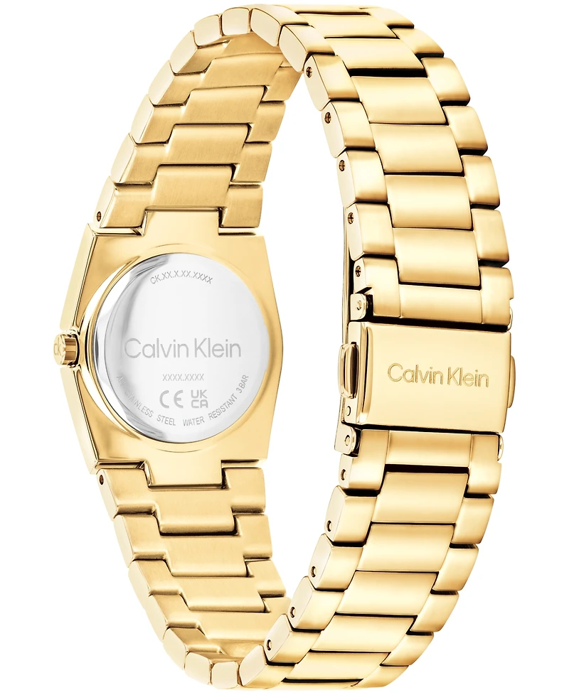 Calvin Klein Women's Ck Unite Gold Tone Stainless Steel Bracelet Watch 26mm