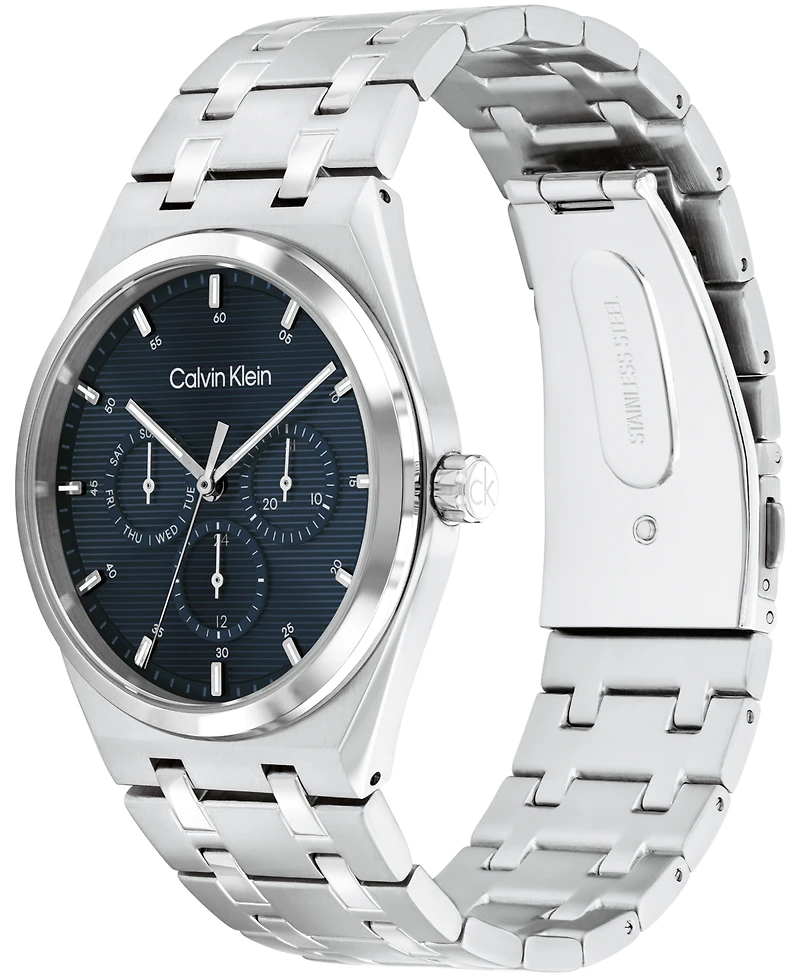 Calvin Klein Men's Ck Motion Silver Tone Stainless Steel Bracelet Watch 39mm