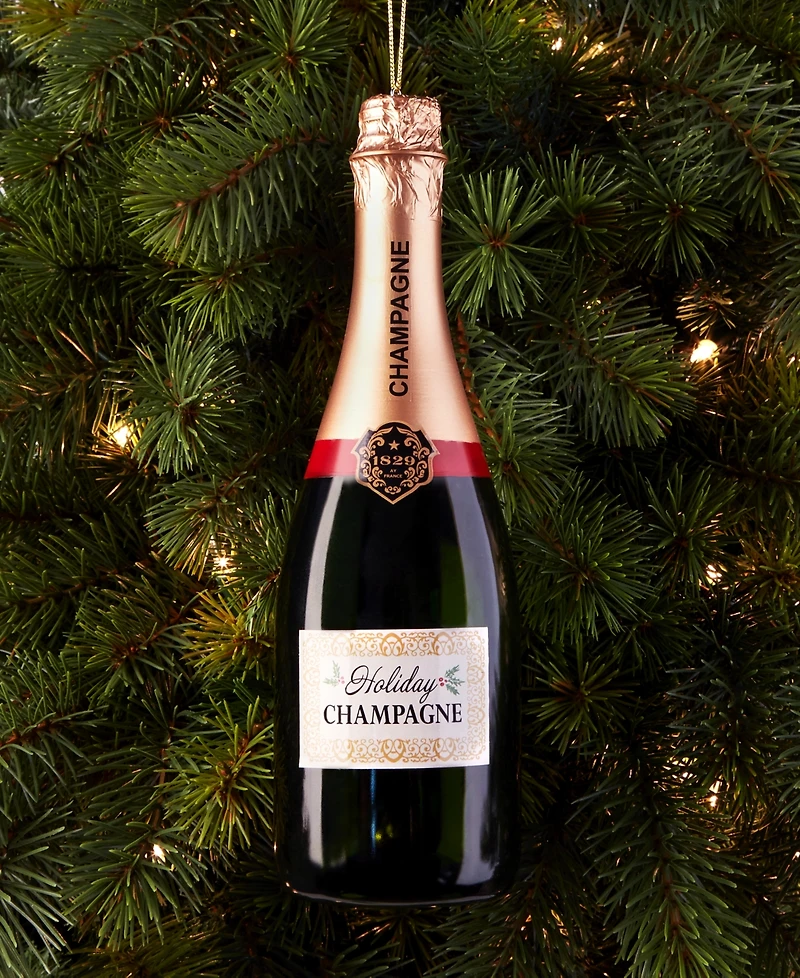 Holiday Lane Oversized Champagne Bottle Ornament, Macy's Exclusive