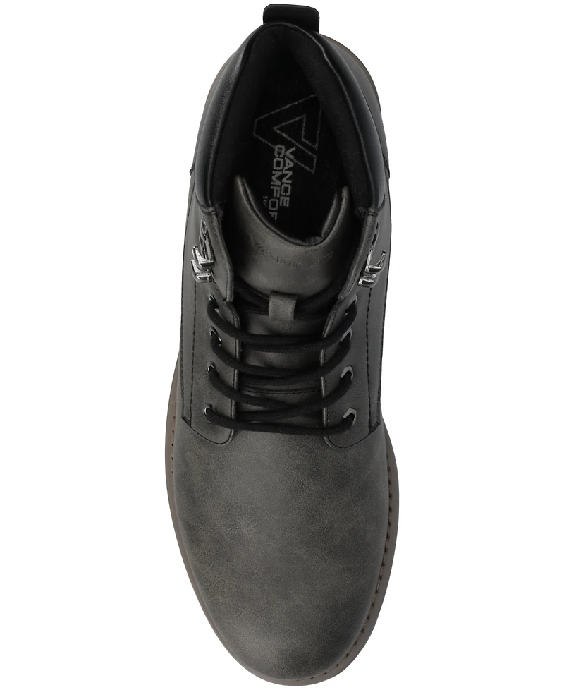 Vance Co. Men's Rogue Round Toe Work Ankle Boots