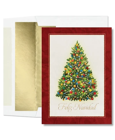 Masterpiece Studios Traditional Tree Spanish Holiday Boxed Cards