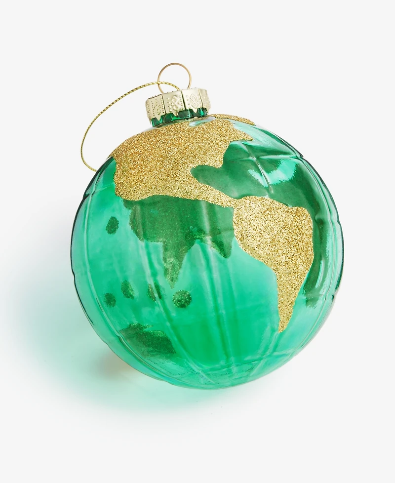 Holiday Lane Around the World Glass Globe Ball Ornament, Macy's Exclusive