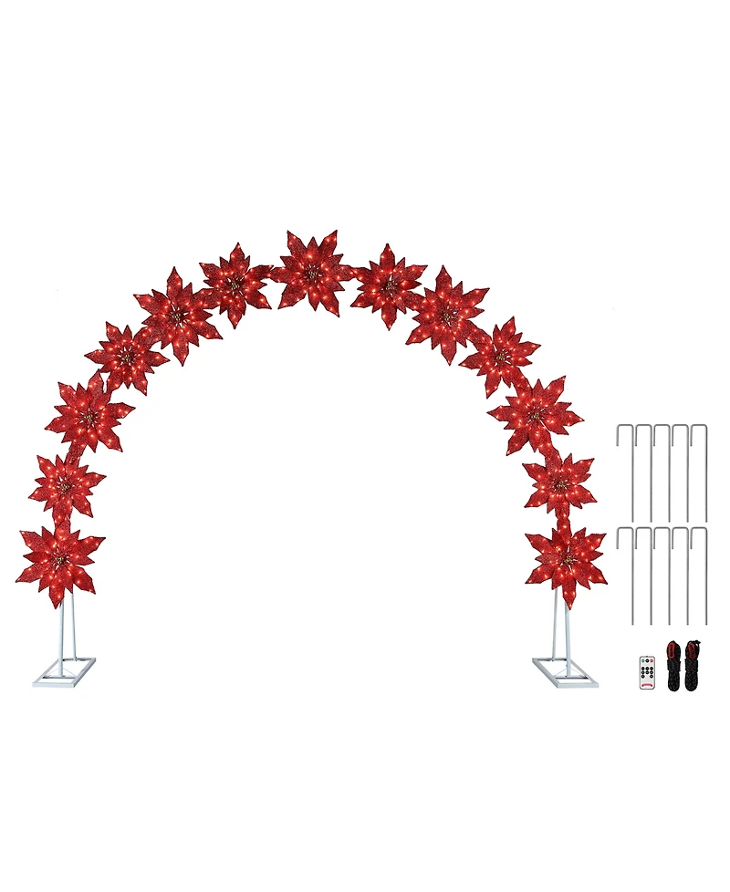 Mr. Christmas Poinsettia Illuminated Arch