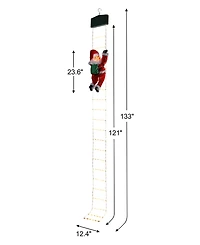 Mr. Christmas Super Climbing Outdoor Rope Ladder Climbing Santa