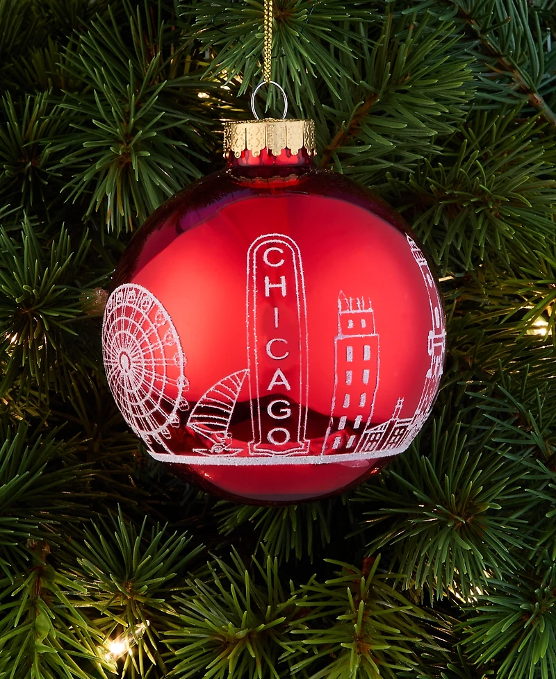 Holiday Lane Chicago Red Ferris Wheel Ornament, Exclusively at Macy's