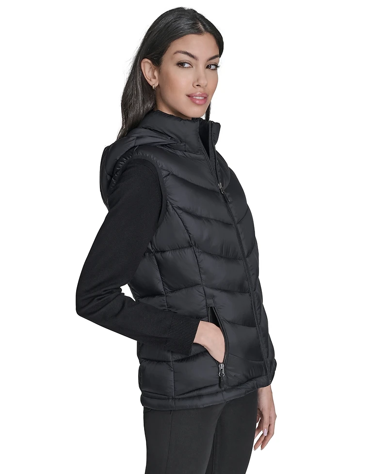 Charter Club Women's Packable Hooded Puffer Vest