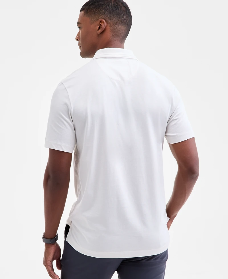 Alfani Men's Regular-Fit Mercerized Polo Shirt, Created for Macy's