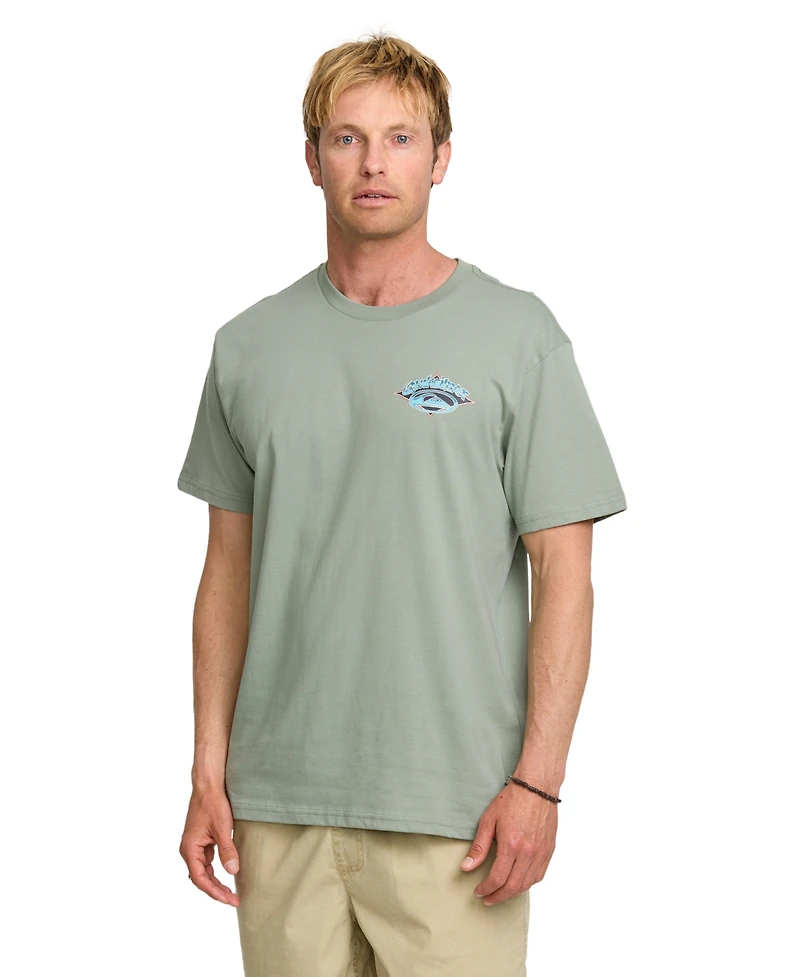 Quiksilver Men's Brushwork Short Sleeve T-Shirt