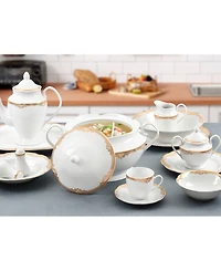 Lorren Home Trends Catherine Porcelain Tureen with Lid