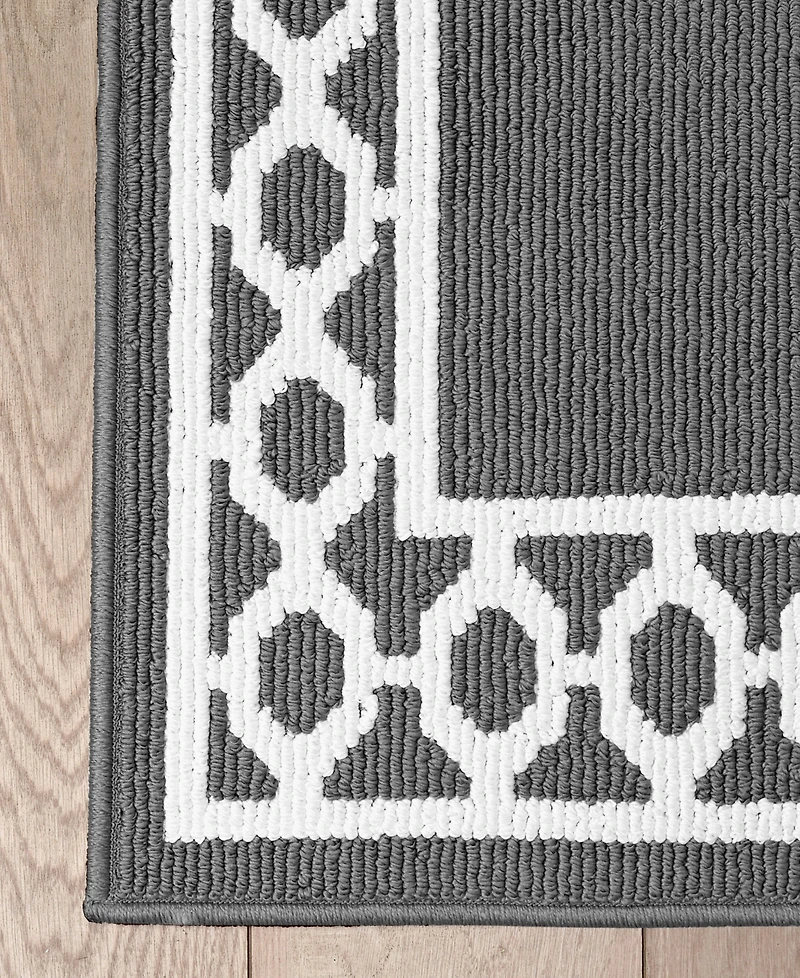 Jean Pierre New York Christine Trellis Border Tufted 2-Pc. Runner Set