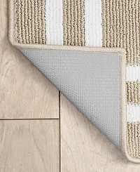 Jean Pierre New York Double Line Border Tufted Runner Rug