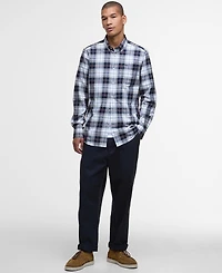 Barbour Men's Wetheram Tailored-Fit Tartan Button-Down Twill Shirt