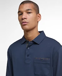 Barbour Men's Tailored Fit Premium Corpatch Long Sleeve Polo Shirt