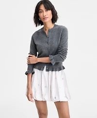 On 34th Women's Ruffle-Hem Cardigan, Macy's Exclusive