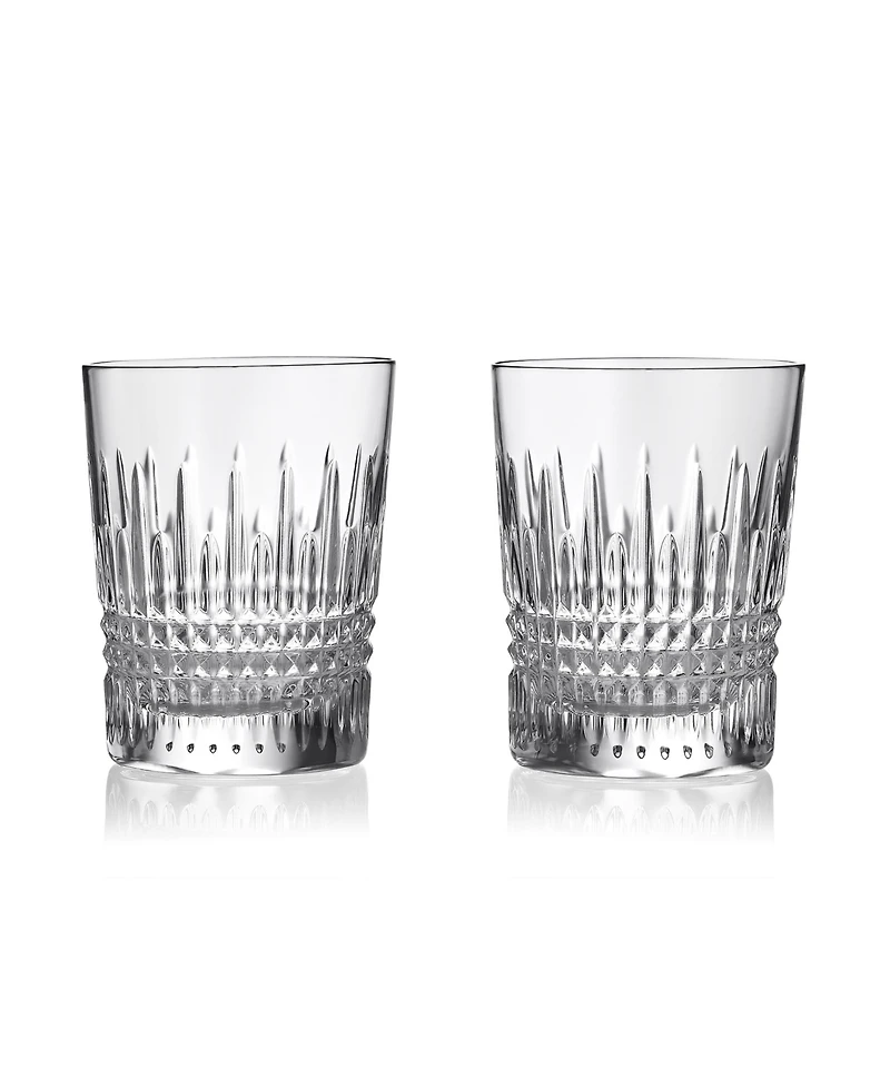 Waterford Lismore Diamond Double Old Fashioned 10.5 oz, Set of 2
