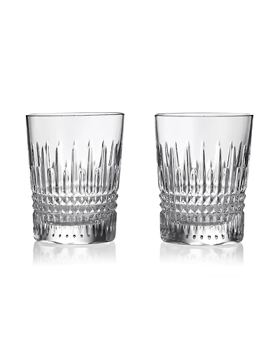 Waterford Lismore Diamond Double Old Fashioned 10.5 oz, Set of 2
