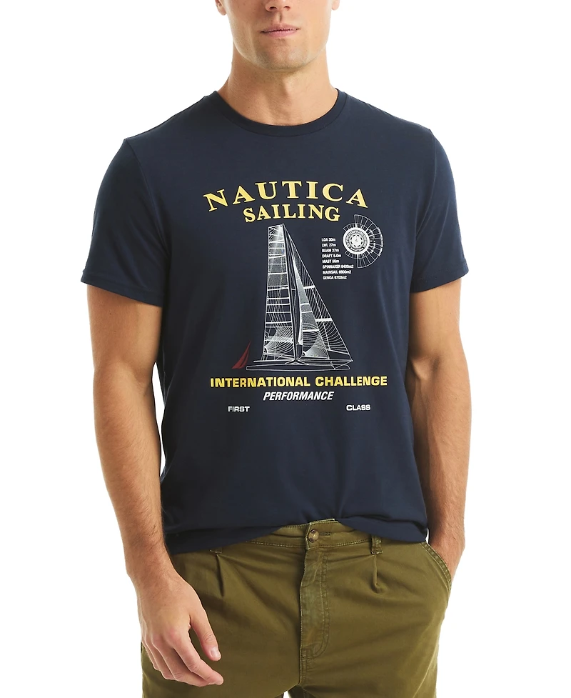 Nautica Men's Short Sleeve International Challenge Graphic T-Shirt