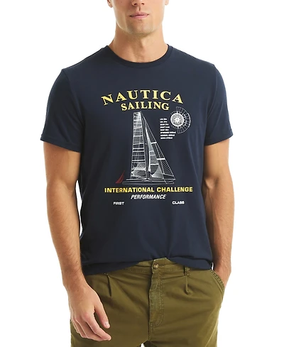 Nautica Men's Short Sleeve International Challenge Graphic T-Shirt