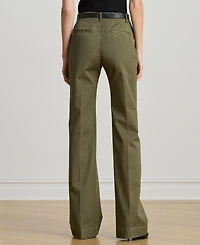Lauren Ralph Women's Stretch Cotton Chino Flare Pants