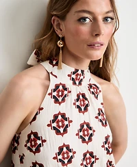 Women's Medallion-Print Sleeveless Dress, Macy's Exclusive - On 34th | Alix Friedberg Capsule Collection