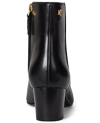 Lauren Ralph Women's Demi Burnished Leather Booties