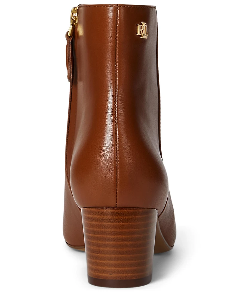 Lauren Ralph Lauren Women's Demi Burnished Leather Booties
