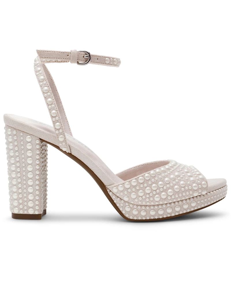 Anne Klein Women's Vanna-p Peep Toe Dress Sandals