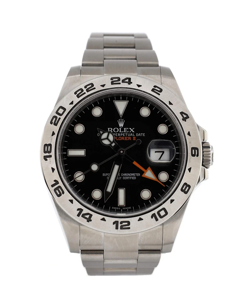 Pre-Owned Rolex Oyster Perpetual Explorer Ii Automatic Watch in Stainless Steel 42mm