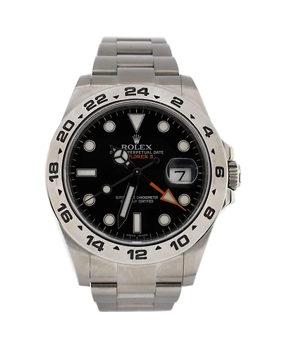 Pre-Owned Rolex Oyster Perpetual Explorer Ii Automatic Watch in Stainless Steel 42mm