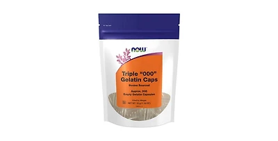 Now Foods Empty Capsules Gelatin Triple "000" ,200 Caps